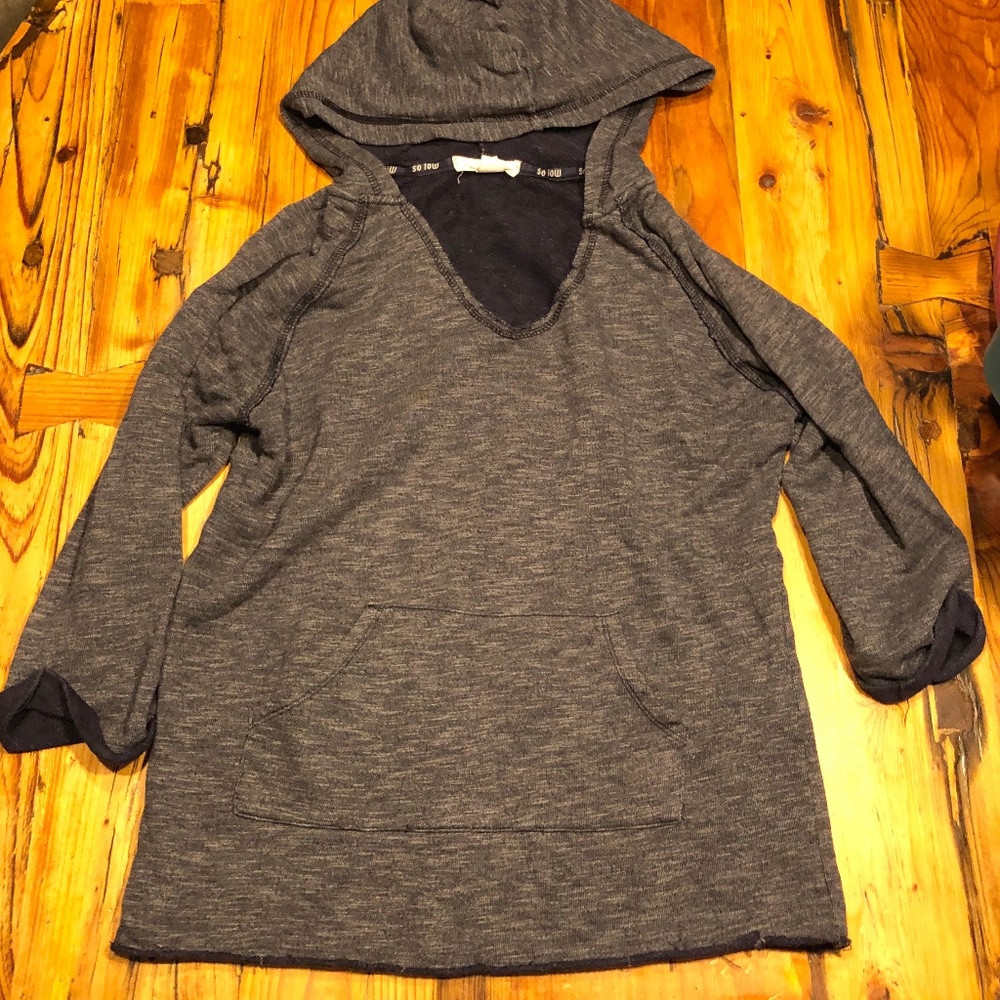 Grey Hooded Sweatshirt